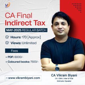 CA FINAL  – Indirect Tax [May 2025] Coloured Books