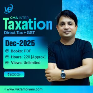 CA INTER – TAXATION – DIRECT TAX + GST [DEC 2025] (PDF)