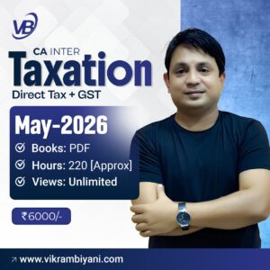 CA INTER – DT & GST – TAXATION [MAY 2026] PDF
