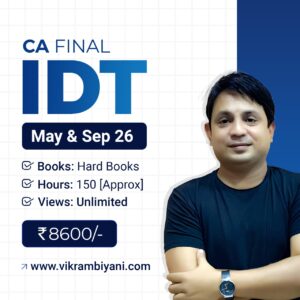 CA FINAL – IDT MAY & SEP 2026 – HARD BOOKS