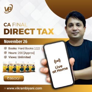 CA FINAL – DIRECT TAX – NOV 26 – HARD BOOKS