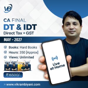 CA FINAL – DT & IDT – MAY 27- HARD BOOKS