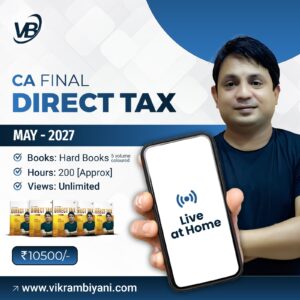 CA FINAL – DIRECT TAX – MAY 27- HARD BOOKS